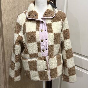 Checkered Sherpa Jacket